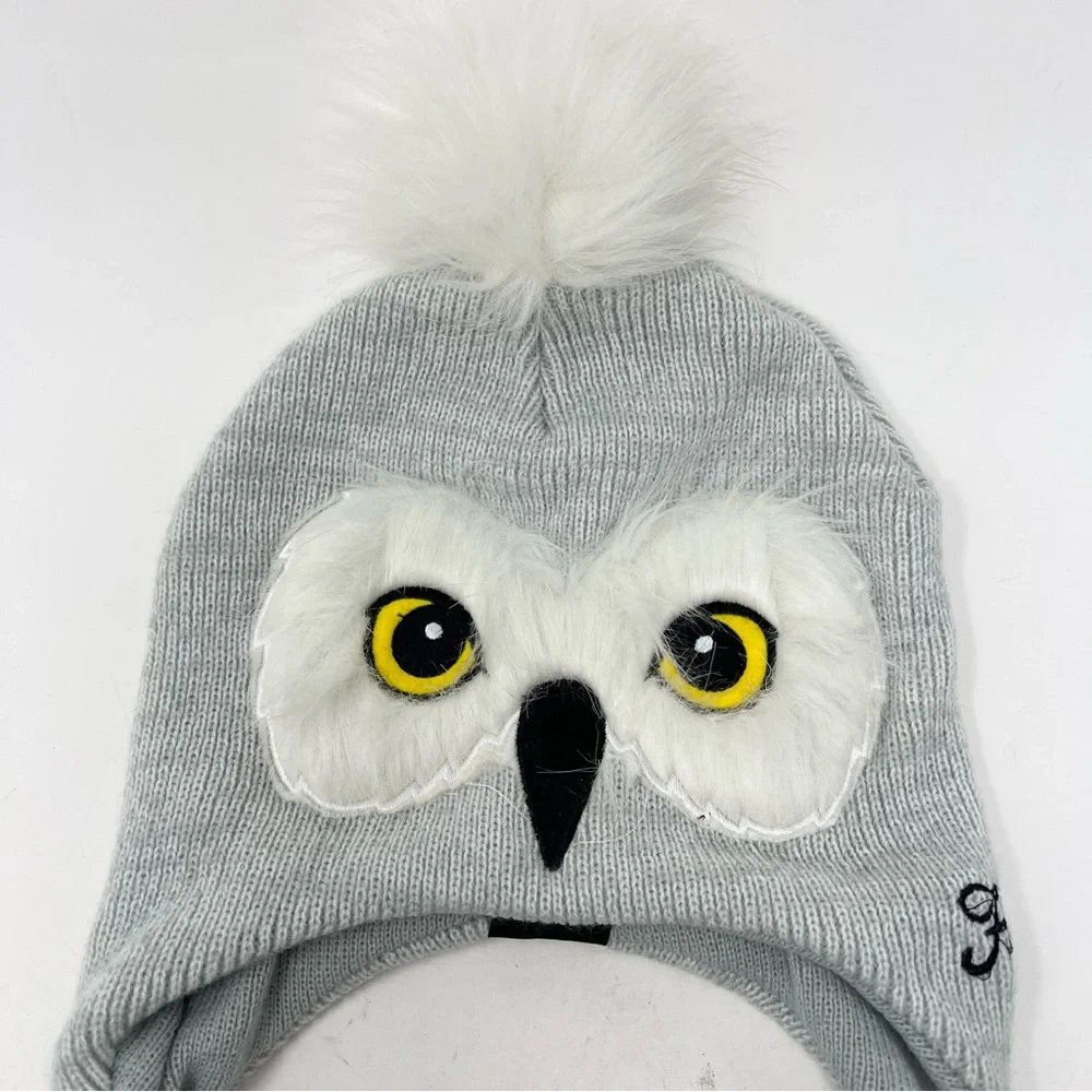 Harry Potter Hedwig Knit Beanie with Pom Pom Unisex One Size Fits Most